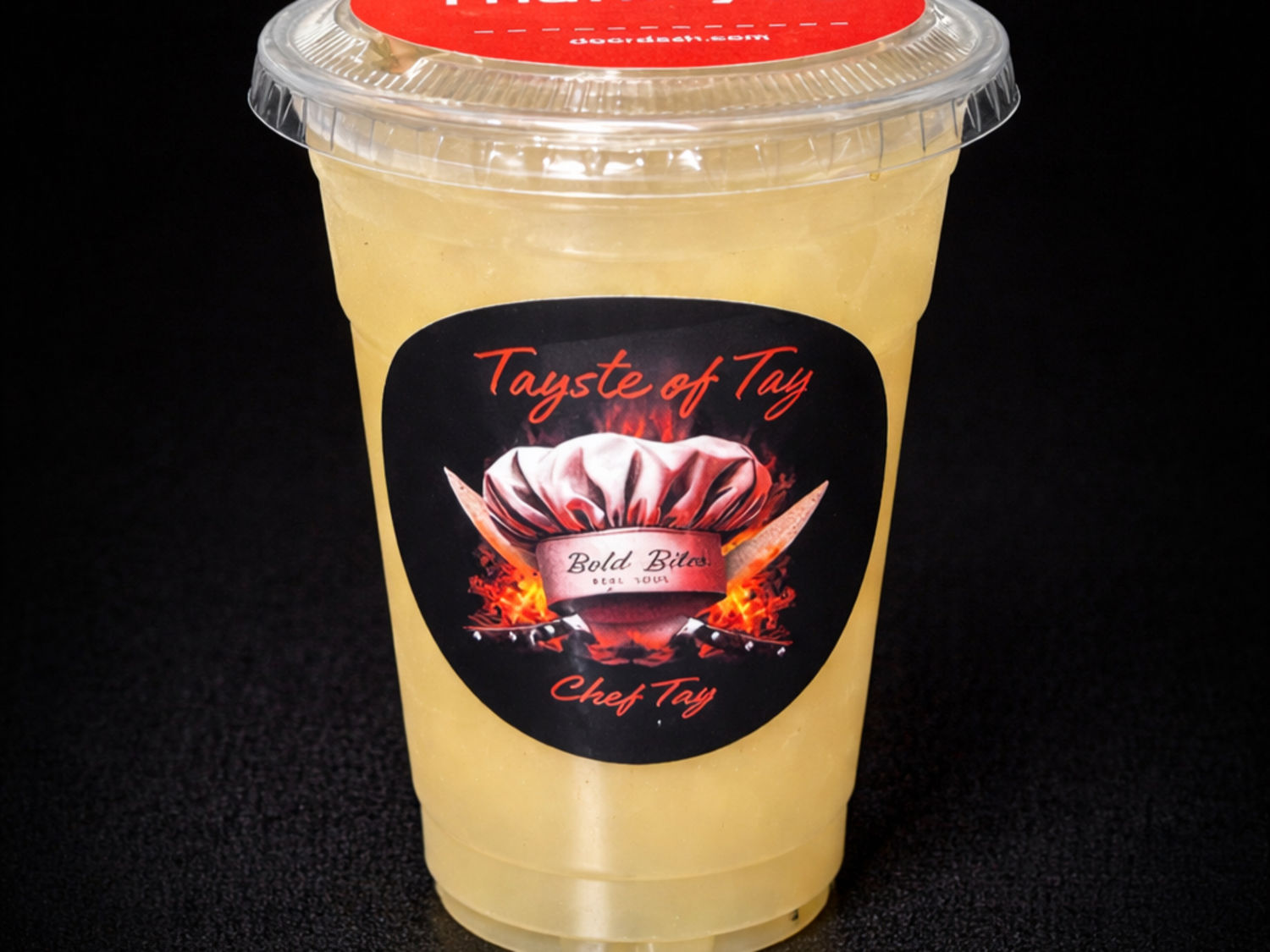 Sixteen-ounce cup of brown sugar lemonade
